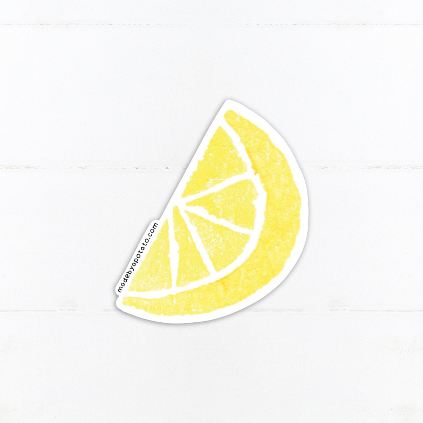 Lemon Wedge Vinyl Sticker