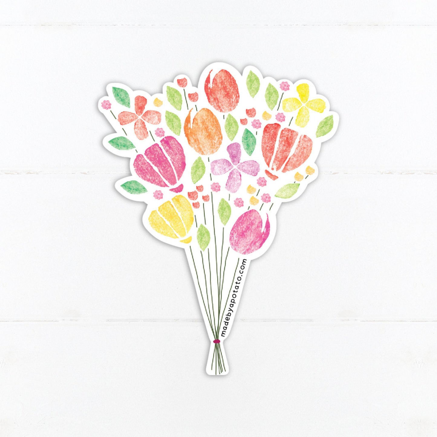 Flower Bunch Vinyl Sticker