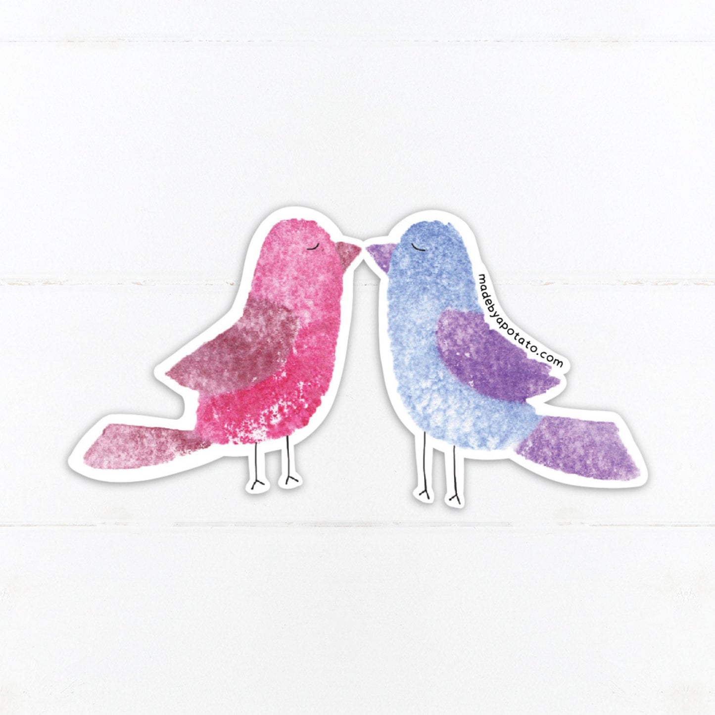 Love Birds Vinyl Sticker